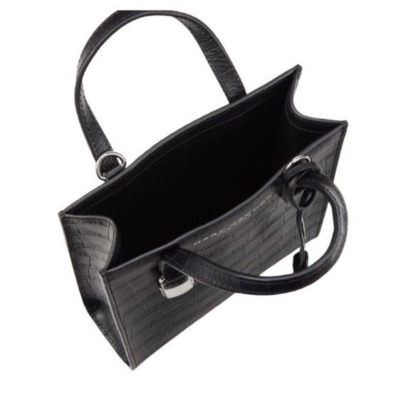Marc Jacobs Black Croc Embossed Leather Micro Tote - Picture 7 of 7